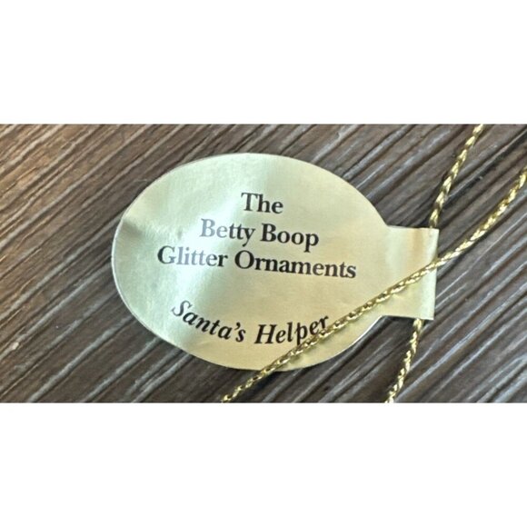 The Danbury Mint Betty Boop Glitter Christmas Ornament Set Of 3 NEW - Picture 10 of 11